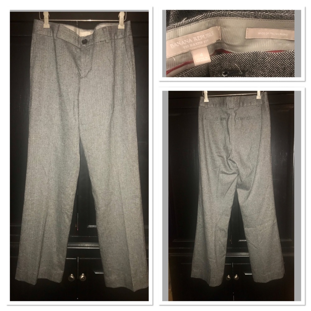 Banana Republic tweed work pants